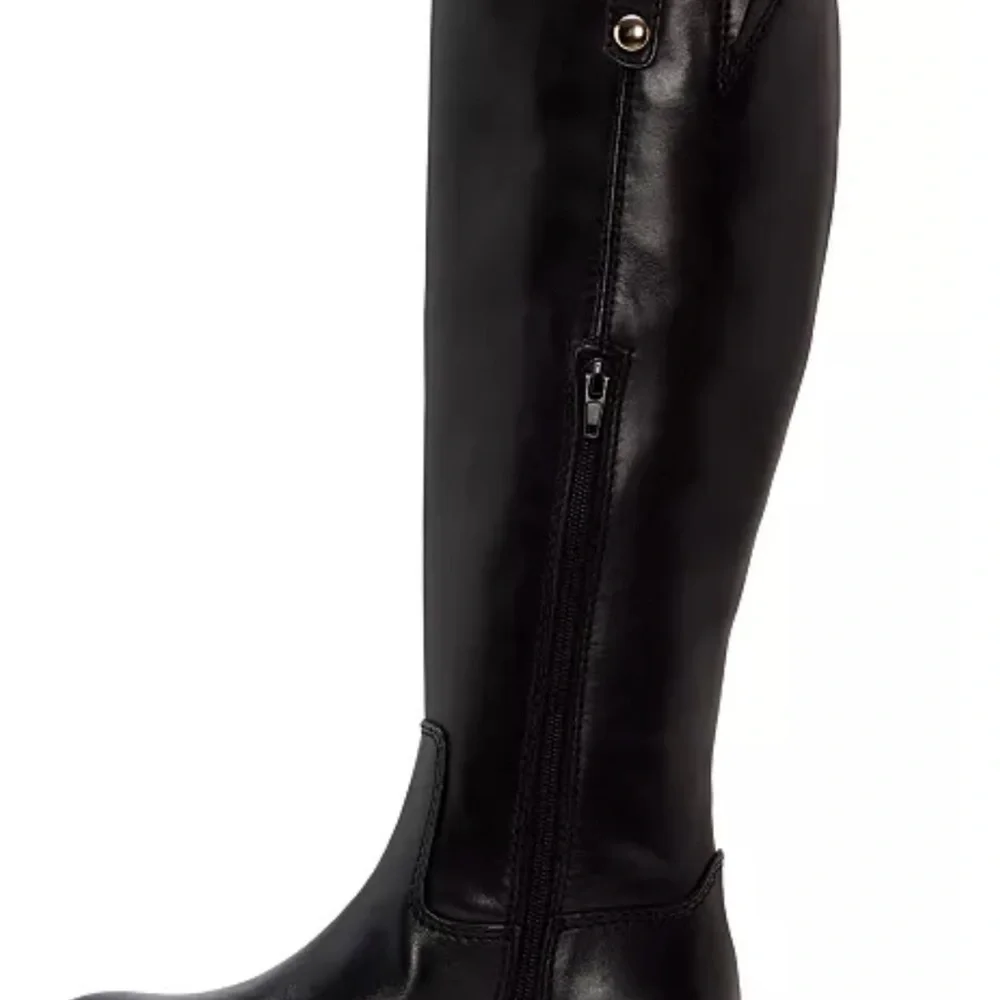 INC International Concepts Glossy Black Over the Knee Boots - Picture 2 of 8